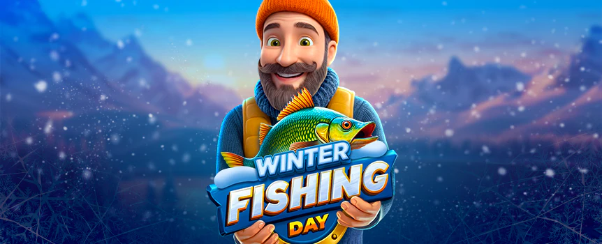 Choose your lure and cast your line for an icy fishing adventure in Winter Fishing Day, where big catches equal big paydays.