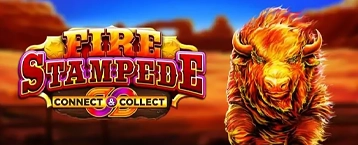 Ignite wins with Fire Stampede, a slot featuring Connect & Collect mechanics, expansive Free Spins, and three-tiered Jackpots 