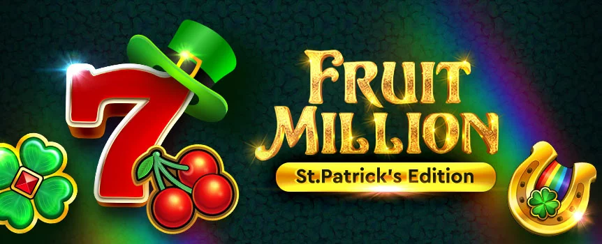 Start playing the Fruit Million online slot today at Joe Fortune and see if you can cover a payline with sevens and win a stunning 3,000x your payline bet!