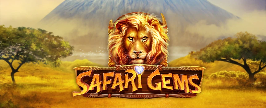 Hunt with a pack of lions in Safari Gems. Play at Joe Fortune and run across the pride lands in search of the 5,293x your bet max win! 